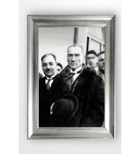 Gümüş Çerçeveli Atatürk Tablo cv793