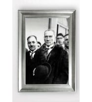 Gümüş Çerçeveli Atatürk Tablo cv793
