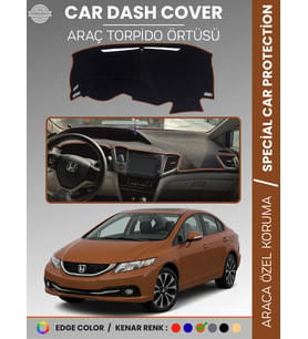 HONDA CIVIC FB7 (2011-2015) Torpido Örtüsü Torpido Koruma Tam Uyum Çatlamayı Önler Kolay Montaj