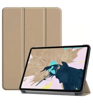 Apple iPad Air 10.9 2022 (5.Nesil) Smart Cover Standlı 1-1 Tablet Kılıf (Gold)