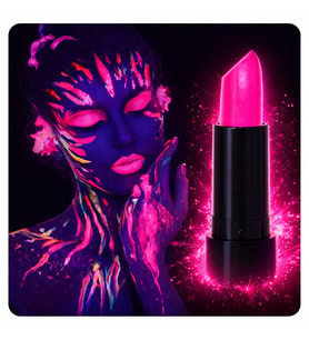 UV Neon Pembe Ruj – Karanlıkta Parlayan Makyaj Boyası