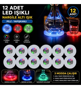 RGB LED Altı Işık 12’li Set