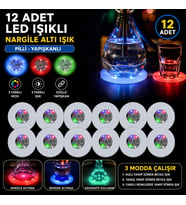 RGB LED Altı Işık 12’li Set