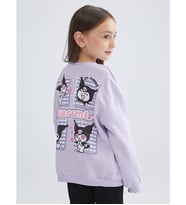 LCW Kids Lila Kuromi Baskılı Kız Çocuk Sweatshirt Ve Tayt