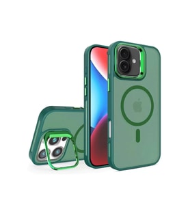 Iphone 16 Flet Lens Magsafe Kapak - Koyu Yeşil