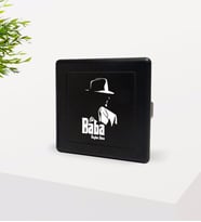 BK Gift Kişiye Özel Godfather Baba Tasarımlı Siyah Metal Sigara Tabakası-16