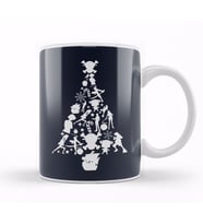 One Piece Christmas Tree Silhouette Kupa Bardak Porselen