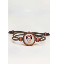 Tahtakolik Frida Kahlo Ahşap Bileklik Tek Ebat N11.55609