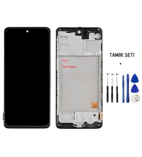 Samsung Galaxy M31S - SM-M317 Uyumlu Lcd Ekran Dokunmatik Servis ÇITALI + TAMİR SETİ