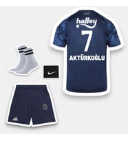 Aktürkoğlu-7 Fênerbahçe 26-27 Yeni Sezon Çocuk Futbol Forması - 4'lü Set