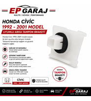 HONDA CİVİC 1992-2001 ARKA TAMPON BRAKETİ – SAĞ / SOL UYUMLU