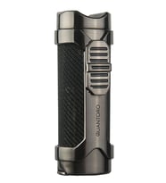 Quantoro 3 Torch Pürmüz Delicili Siyah-Gunmetal Metal Puro Çakmağı - TRZ1152