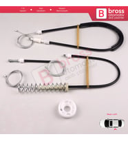 VW Phaeton 3D MK1 2002-2016 LWB Uzun Şase 3D7839461 İçin Arka Sol Kapı Cam Kriko Tamir Seti