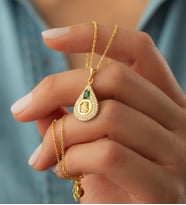 925 Ayar Gümüş Tuğralı Kolye