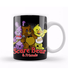 Freddy Scare Bear Nerd Kupa Bardak Porselen