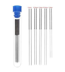 Nozül Temizleme İğnesi 10 Adet 0.2mm 0.25mm 0.3mm 0.35mm 0.4mm 3D Yazıcı Nozzle Printer Crelity Ende