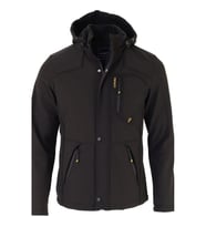 PRİFALDİ Erkek Siyah Su Ve Rüzgar Geçirmez Softshell Mont