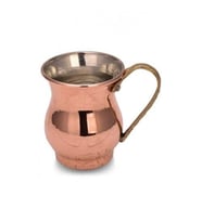 Turna Bakır Mini Zemzem Maşrapa Düz 100 Ml Kırmızı Turna0496-1