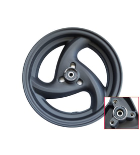 Scooter 50 Ön Jant 2.50-10 Siyah (Mil Çapı 10 Mm)