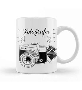 Fotografçı Foto Kupa Bardak Porselen