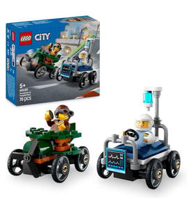 LEGO City Uçak Hastane Yatağına Karşı Yarış Arabası Paketi 60459