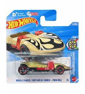 Hot Wheels HW All Drivers Welcome Braille Racer Twin Mill JJJ11