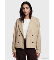 LCW Vision Bej Ceket Yaka Kadın Kaşe Kaban