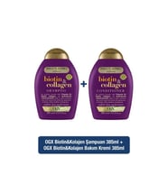 OGX Dolgunlaştırıcı Biotin&Kolajen Şampuan 385ml+OGX Dolgunlaştırıcı Biotin&Kolajen Bakım Kremi 385ml
