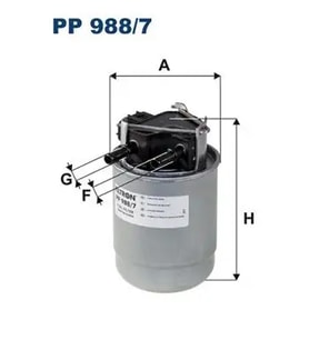 FILTRON PP9887 Yakit Filtresi 16400HV80A 164A0HV80A