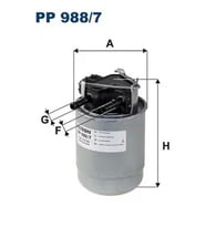 FILTRON PP9887 Yakit Filtresi 16400HV80A 164A0HV80A