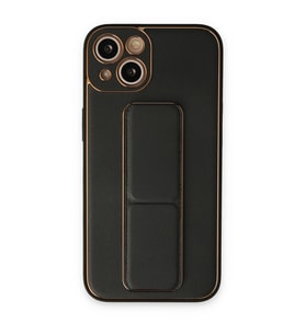 Apple İphone 14 Plus Kılıf Coco Deri Standlı Kapak - Siyah