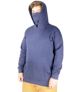 Mode XL Büyük Beden Erkek Sweatshirt Arm Mask 21505 İndigo