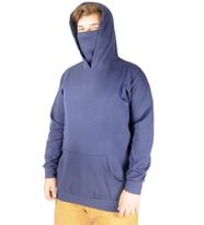 Mode XL Büyük Beden Erkek Sweatshirt Arm Mask 21505 İndigo
