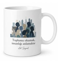 Sosyoloji Toplum Bilimi Temalı Baskılı Kupa Bardak Sosyolog Hediye Toplumsal Analiz