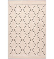 Eliana Home Baskılı, Yıkanabilir Kaymaz Taban Salon Halısı LNA1052 100x150 cm (Bej)