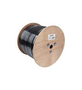 S-link SL-CAT609 305m 23AWG 0.56mm CCA Double Jack GRİ+Siyah CAT6 Kablo