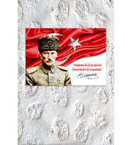 Atatürk Mustafa Kemal Makam Panosu Kanvas Tablo Resmi Kurumlar Okullar (8farklı Ölçü)
