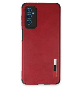 Durukar® Samsung Galaxy M52 5G Kılıf Loop Deri Silikon - Kırmızı