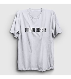 Presmono Unisex Beyaz Logo Dimmu Borgir T-Shirt 142271tt (Beyaz)