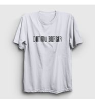 Presmono Unisex Beyaz Logo Dimmu Borgir T-Shirt 142271tt (Beyaz)