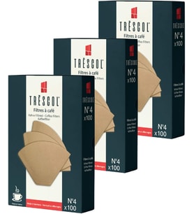 Kahve Filtresi 4 Numara (Büyük Boy) Naturel Kağıt 3X100 300'lü Paket