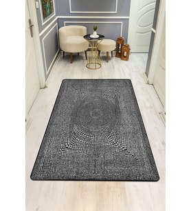 Modern Desenli Dijital Baskı Kaymaz Taban Halı H1120