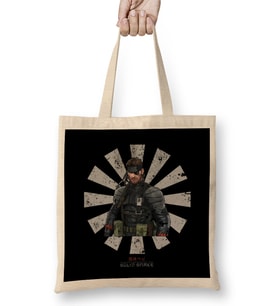 Solid Snake Retro Japanese Metal Gear Bez Çanta Uzun Saplı