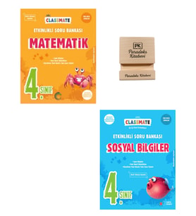 Okyanus 4. Sınıf Classmate Matematik ve Sosyal Bilgiler Etkinlikli Soru Bankası + Telefon Standı