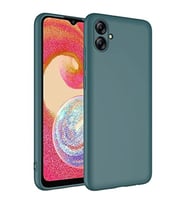 Coverzone Samsung Galaxy A04E ?le Uyumlu K?l?f Z-Mara Lansman Vieri Tam Koruma Arka Kapak Kamera Koruma �?k?nt?l? P�r�zs�z Y�zey Koyu Ye?il
