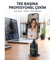 Canlı Yayın ve Video Çekimleri İçin Otomatik Yüz Takipli Masaüstü Gimbal Yeni Nesil