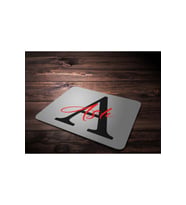 KİŞİYE ÖZEL A HARF BASKILI MOUSE PAD