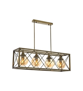 Av-60127-4ey Eskitme Kaplama Modern Avize E27 Metal Cam 80x25cm