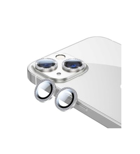 Apple iPhone 13 Mini Uyumlu Zore CL-06 Kamera Lens Koruyucu (Gümüş)