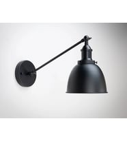 RİOLİGHT RETRO,RUSTİK,VİNTAGE SİYAH  ÇİFT MAFSALLI HAREKETLİ BAŞLIK 1XE27 DUYLU METAL DUVAR APLİK